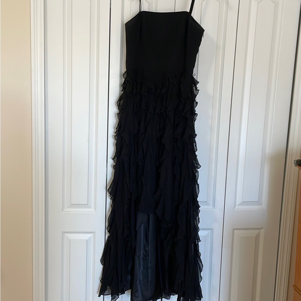 Strapless evening gown